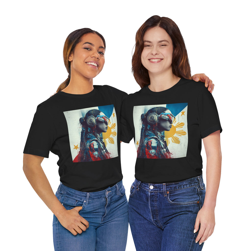 Filipina Futurist Tee — Philippine Sun & Stars Graphic T-Shirt