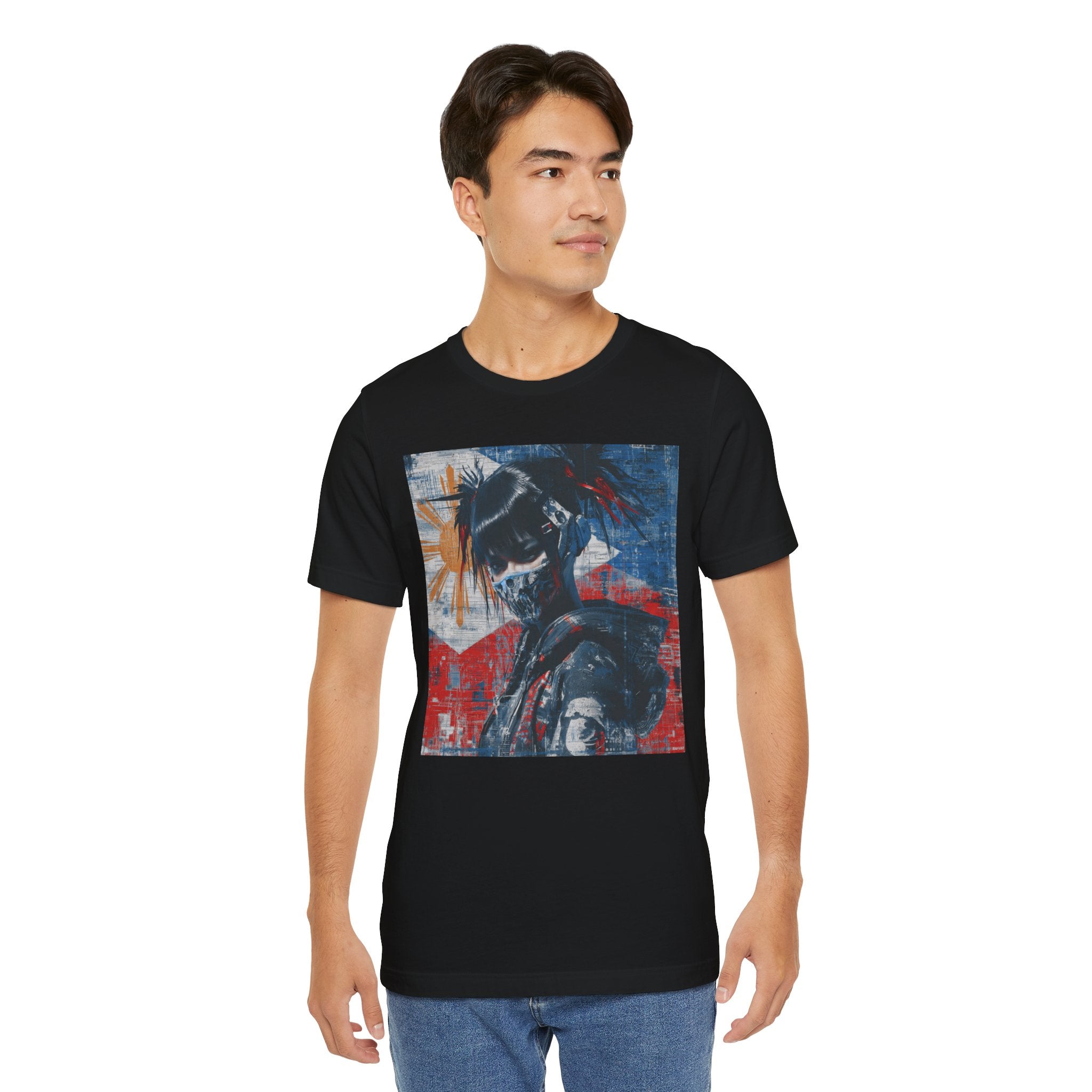 Filipina Pigtails & Mask Graphic Tee — Filipino Flag Streetwear