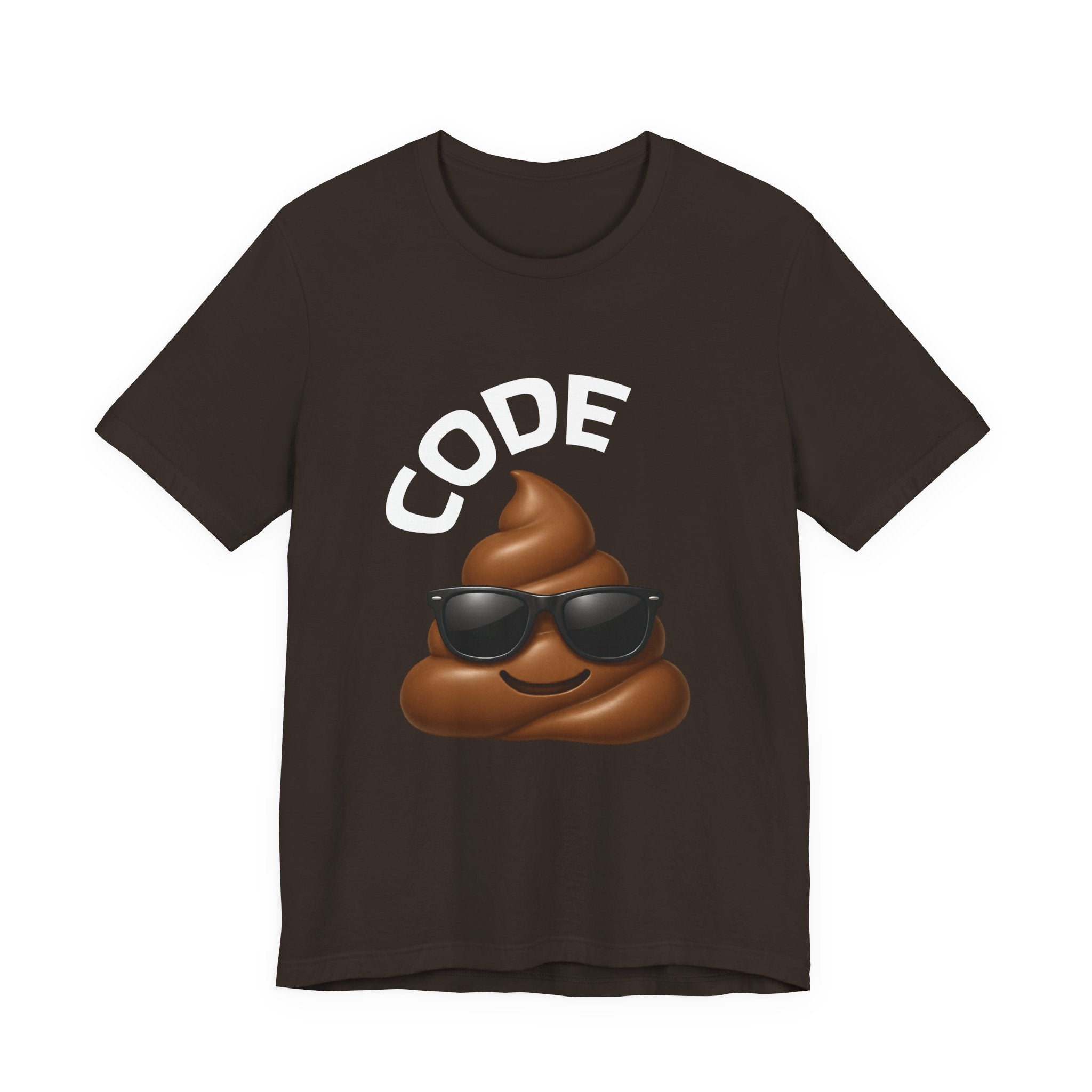"Code BROWN" Emoji T‑Shirt — Funny Poop Graphic Tee for Nurse, CNA, healthcare workers
