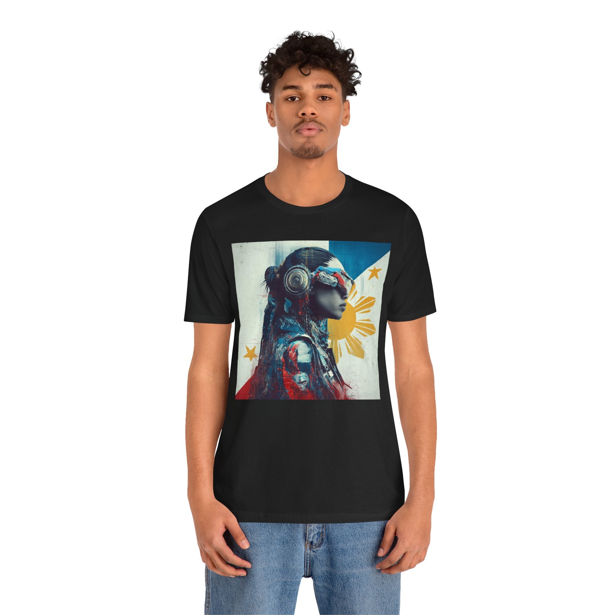 Filipina Futurist Tee — Philippine Sun & Stars Graphic T-Shirt