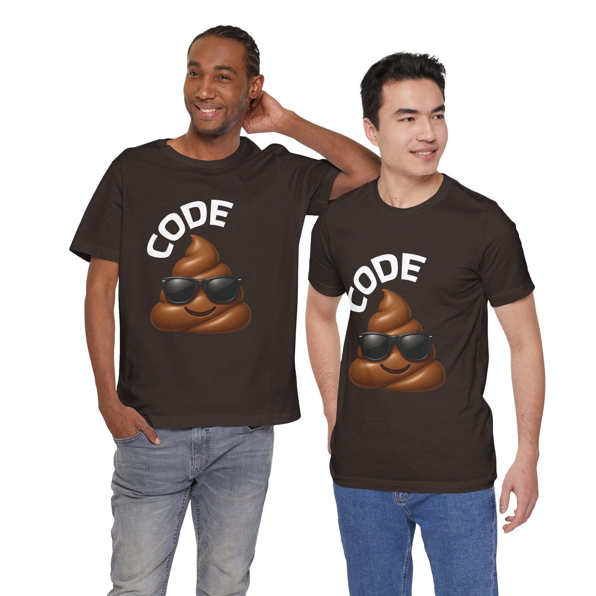"Code BROWN" Emoji T‑Shirt — Funny Poop Graphic Tee for Nurse, CNA, healthcare workers