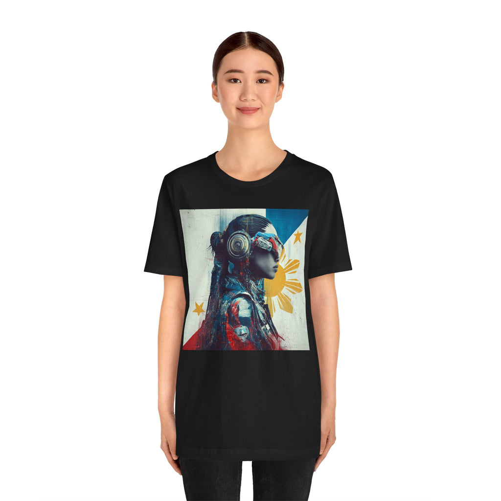 Filipina Futurist Tee — Philippine Sun & Stars Graphic T-Shirt