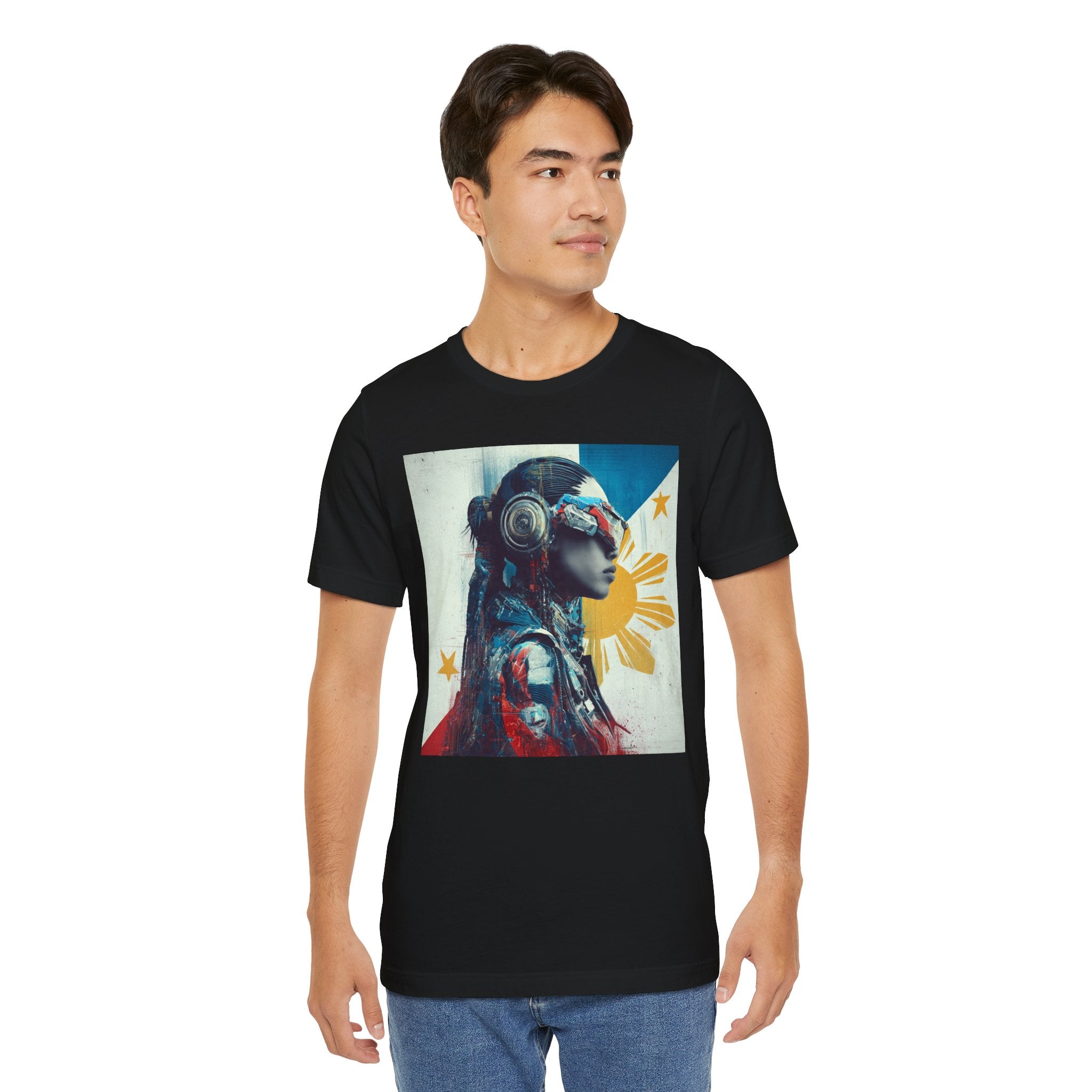 Filipina Futurist Tee — Philippine Sun & Stars Graphic T-Shirt