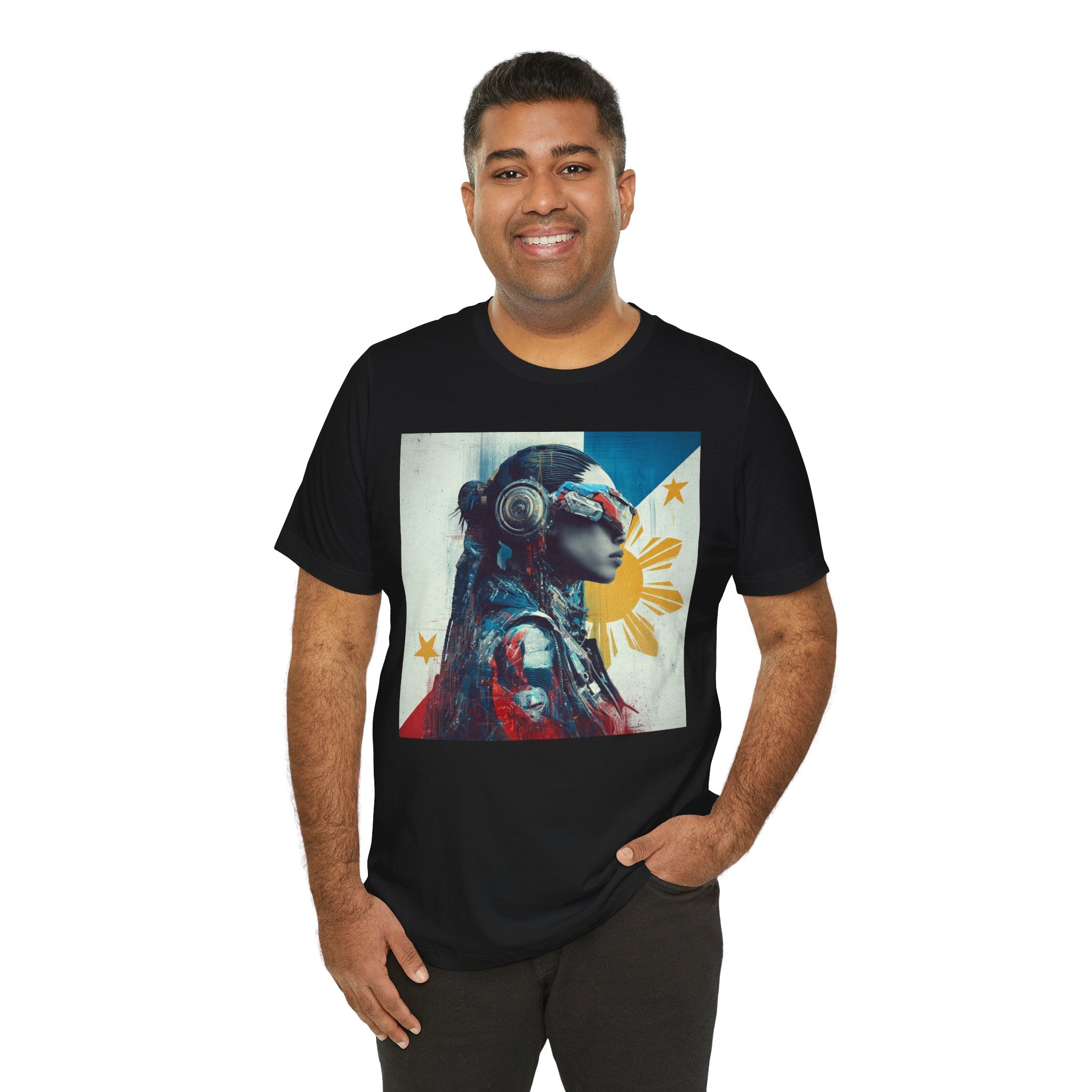 Filipina Futurist Tee — Philippine Sun & Stars Graphic T-Shirt