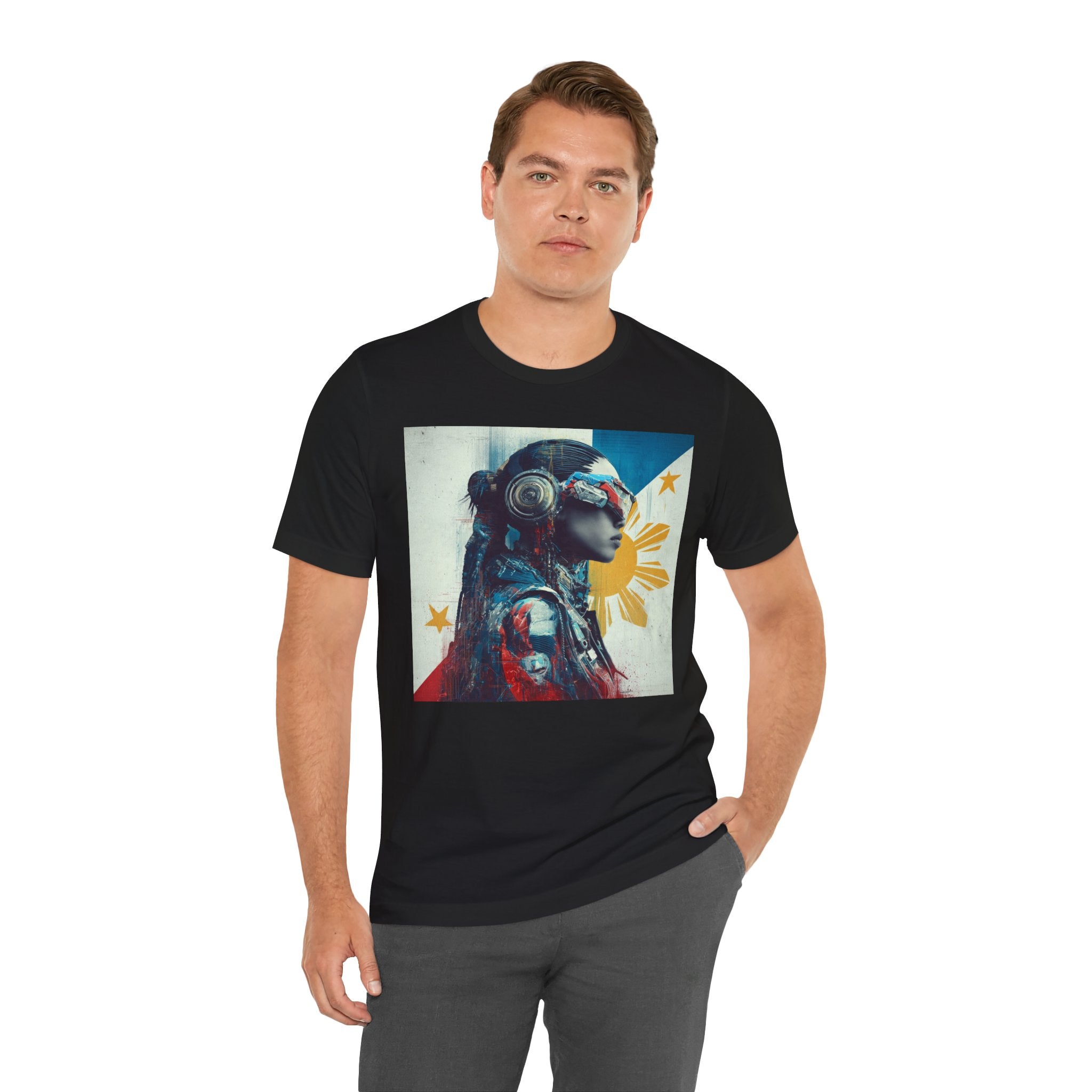 Filipina Futurist Tee — Philippine Sun & Stars Graphic T-Shirt