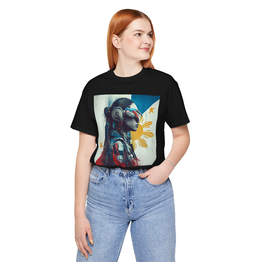 Filipina Futurist Tee — Philippine Sun & Stars Graphic T-Shirt