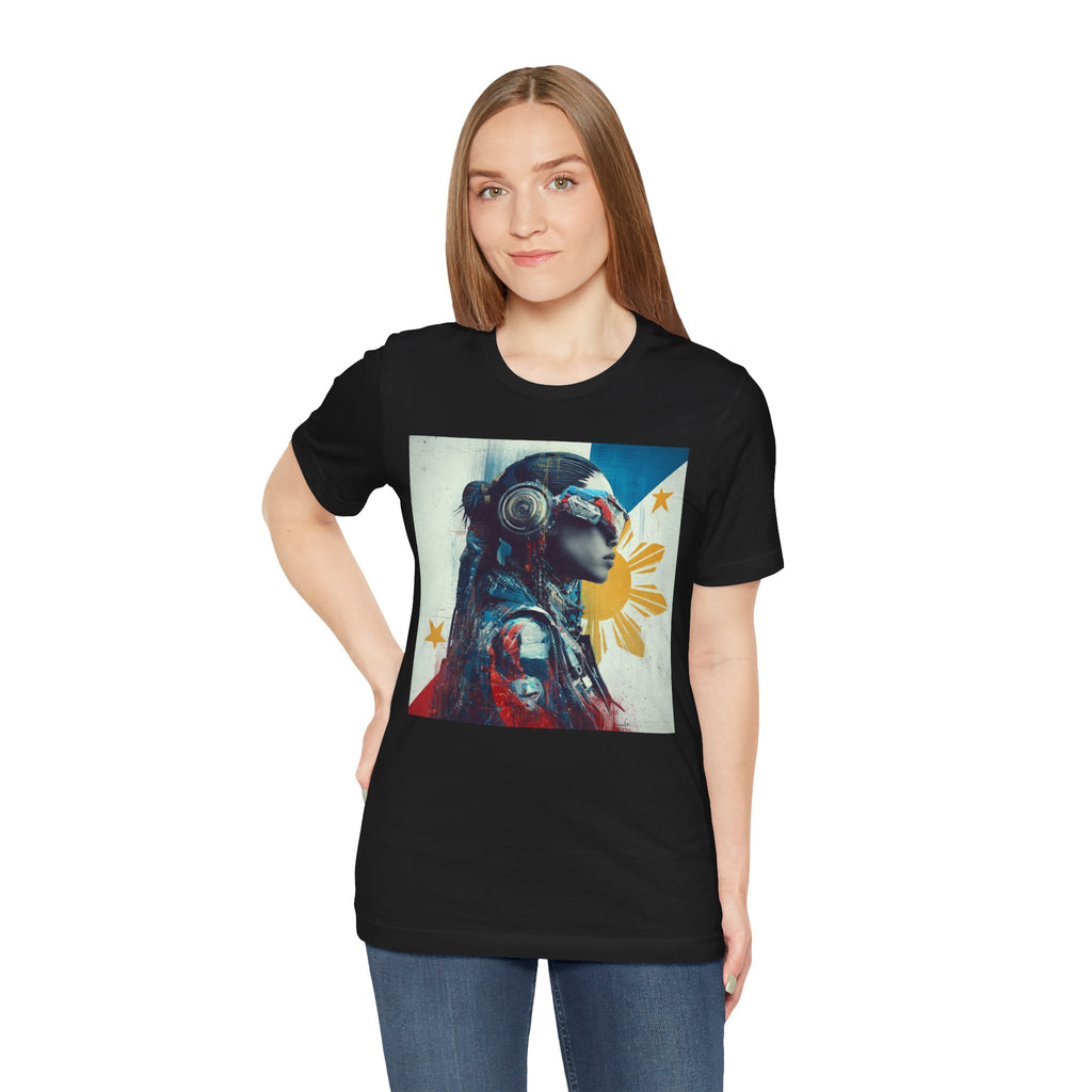 Filipina Futurist Tee — Philippine Sun & Stars Graphic T-Shirt