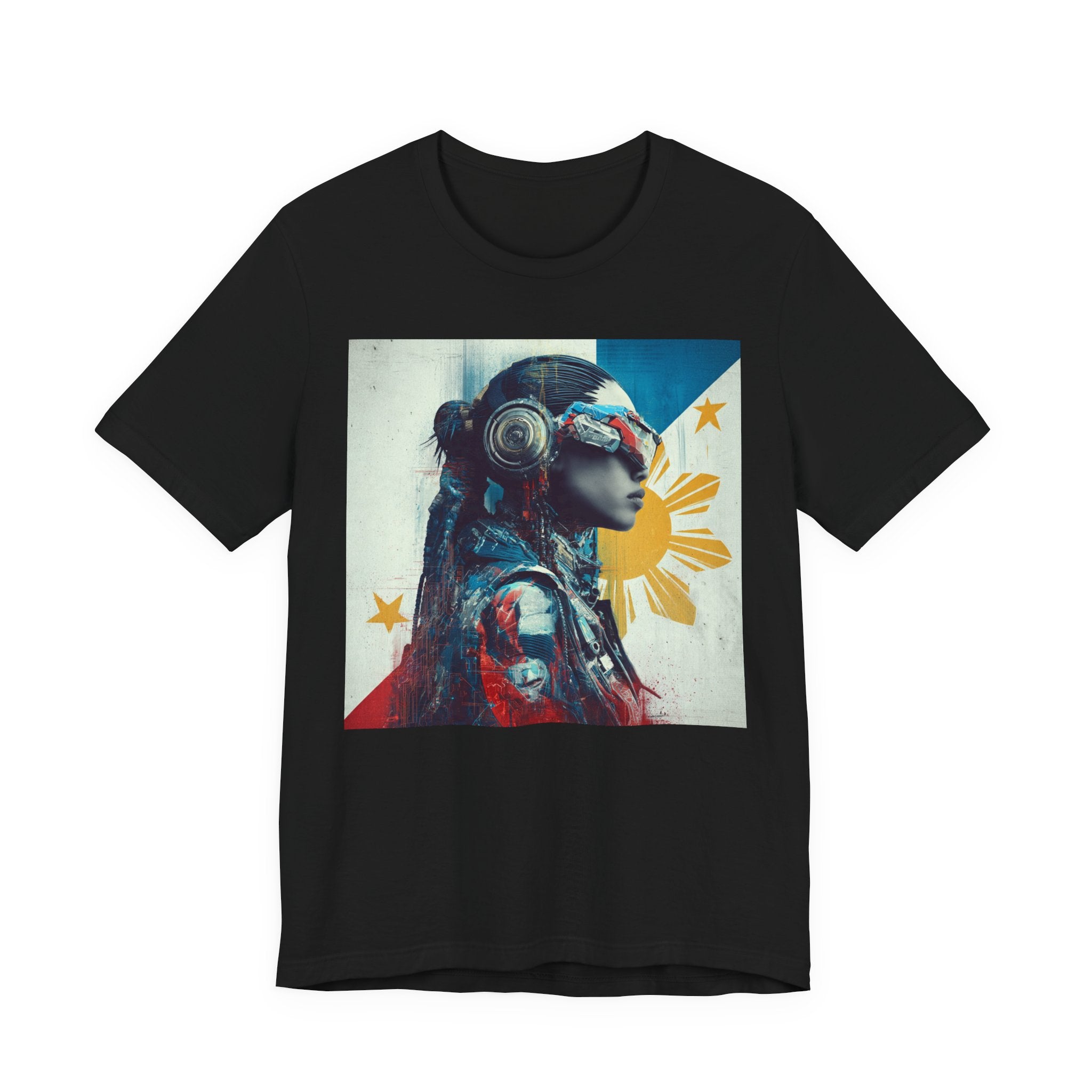 Filipina Futurist Tee — Philippine Sun & Stars Graphic T-Shirt